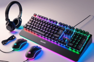 Keyboard, Mouse & Headphones